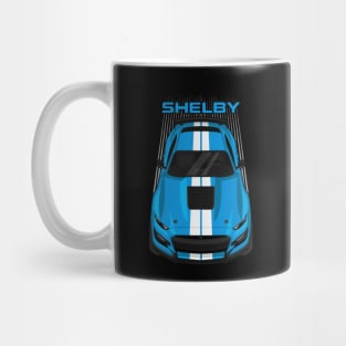 Ford Mustang Shelby GT500 2020-2021 - Velocity Blue - White Stripes Mug